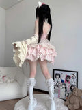 Ebbgo  Sweet Tube Top Dress Pure Desire Gentle Cute Two-Dimensional Lolita