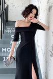 dressBlack Evening Dress Women's New Banquet Elegant Long Elegant Dress Evening Dress