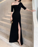 Ebbgo dressBlack Evening Dress Women's New Banquet Elegant Long Elegant Dress Evening Dress