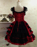 pirates vs sailors drees to impress Lolita Princess Dress Gothic Chiffon Lace Bow Cosplay Ball Gown Sling Dress