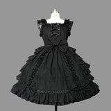 pirates vs sailors drees to impress Lolita Princess Dress Gothic Chiffon Lace Bow Cosplay Ball Gown Sling Dress