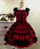 pirates vs sailors drees to impress Lolita Princess Dress Gothic Chiffon Lace Bow Cosplay Ball Gown Sling Dress