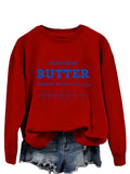 sweatshirt Sweet Cream Butter New Fashion Trendy Sweater Women's plus Size Top