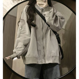 outfit ideas for school Coat for Women Spring and Autumn New Loose All-Match Casual Couple Cardigan Baseball Uniform Spring and Autumn