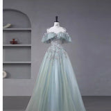 prom dresses New Elegant Socialite Performance Adult Ceremony Host Solo Atmospheric Vocal Music Annual Meeting Fluffy Yarn Evening Dress