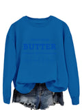 sweatshirt Sweet Cream Butter New Fashion Trendy Sweater Women's plus Size Top