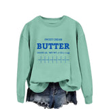 sweatshirt Sweet Cream Butter New Fashion Trendy Sweater Women's plus Size Top