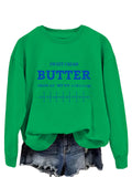 sweatshirt Sweet Cream Butter New Fashion Trendy Sweater Women's plus Size Top