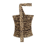 halter tops Summer New Leopard Print Sexy Hanging Neck Tube Top Slim Slimming Vest B88703