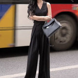 retail worker dress to impress Black Chanel Style Suit Vest Women's Summer Thin High-End Fashionable Vest Sleeveless Top