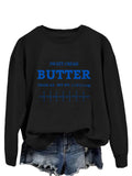 sweatshirt Sweet Cream Butter New Fashion Trendy Sweater Women's plus Size Top