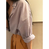 skater boy outfits Maybeb * by Solid Color Shirt for Women Summer New Top Loose Simple Dongdaemun Ins Style