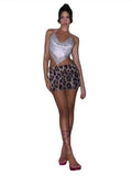 Ebbgo  -  Sexy Leopard Print Mini Skirt Women High Waist Hip Package Female Skirts Summer All-match Party Club Lady Y2k Streetwear