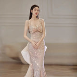 Ebbgo  -  Evening Dresses scale big bowket fishtail shining Banquet sexy feast party Dinner ball gowns H334