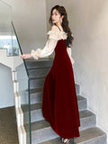 Ebbgo  -  Dress For Ball Gown Evening Dresses Flower Banquet Red Evening Dress H2112