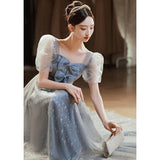 Ebbgo  -  Dresses for Returned Scholars Association  student Elegant dress graduation ball gown lace Blue L0790