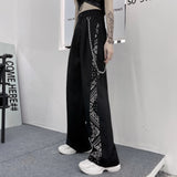 Ebbgo  -  fall outfits Korean Fashion Women Long Pants Vintage Trousers Harajuku Streetwear Clothing High Waist Wide Leg Punk Style Hip Hop Pants