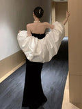 Ebbgo  -  Sexy Backless Wedding Evening Party Dress Women Elegant Sleeveless Birthday Velvet Robe Spring Summer Lady Clothes Vestidos