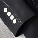 Ebbgo  -  Luxury New White Suit Jacket Women Black Blazer Slim Long Sleeve Chic Korean Coats Spring Autumn Jacket Designer Clothing