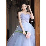 Ebbgo  -  Evening Dress Women's Banquet Super Fairy off-Shoulder Butterfly Dresses L0889