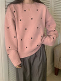 Ebbgo  Sweet Pullovers Fashion New Women Soft Knitted Casual 2024 Elegant Chic All Match Loose Daily Elegant Spring