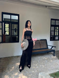 Ebbgo  New Summer Sexy Knitted Evening Dress Women Midi Dresses Female Fashion robe Women Party Dress