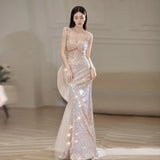 Ebbgo  -  Evening Dresses scale big bowket fishtail shining Banquet sexy feast party Dinner ball gowns H334