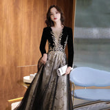 Ebbgo  -  Prom dresses gala formal occasion Dinner evening dress party floral shining bright ball gown H888