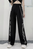 Ebbgo  -  fall outfits Korean Fashion Women Long Pants Vintage Trousers Harajuku Streetwear Clothing High Waist Wide Leg Punk Style Hip Hop Pants