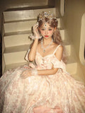 Ebbgo  -  Pink lolita Zidi gorgeous sweet dress Heavy Princess Lolita dress