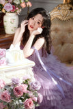 Ebbgo  -  Mesh Dress Adult Ceremony Shooting Photo Wedding Banquet Trailing Temperament Multi-Layer Pettiskirt