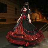 Ebbgo  -  Flight Diary Dark Gothic Lolita Big Long Dresses Flower Wedding Princess Birthday Dress Adult Gift Evening Dress