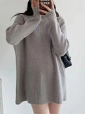 Ebbgo  -  Autumn New Women Sweater Coat Cardigans Woman Clothes Women White Cardigans for Autumn Casual Long Knitted Sweater