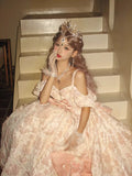 Ebbgo  -  Pink lolita Zidi gorgeous sweet dress Heavy Princess Lolita dress