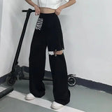 Ebbgo  -  Women Ladies Pants for Autumn Winter Clothes Harajuku Trousers Cyber Ghetto Hip Hop Punk Style Clothing Streetwear