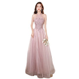 Ebbgo  -  Evening dresses for Cocktail graduation Party Pink dinner dress gala ballgown floral for Women prom Banquet Skirt H899