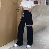 Ebbgo  -  Women Ladies Pants for Autumn Winter Clothes Harajuku Trousers Cyber Ghetto Hip Hop Punk Style Clothing Streetwear