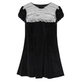 Ebbgo  -  Sexy Women Bodycon Mini Dresses Transparent Party Female Elegant Short Sleeve Mini Dress Female Black Vestidos