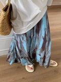 Ebbgo  -  New Boho Beach Vintage Long Skirts Women Printed A-line Female Elegant Skirt Ladies Holiday Korean Fashion Casual Skirt