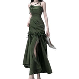 Ebbgo  Elegant Bow Knot Dress Set for Women with French Style High-end Fish Tail Skirt and Strapless Design