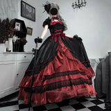 Ebbgo  -  Flight Diary Dark Gothic Lolita Big Long Dresses Flower Wedding Princess Birthday Dress Adult Gift Evening Dress