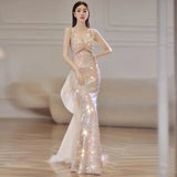 Ebbgo  -  Evening Dresses scale big bowket fishtail shining Banquet sexy feast party Dinner ball gowns H334