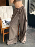 Ebbgo  Work Wear Women Pants Straight 2023 Office Wear Trousers Mujer OL Casual Lady Summer Elegant All Match Wide Leg