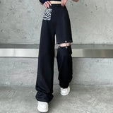 Ebbgo  -  Women Ladies Pants for Autumn Winter Clothes Harajuku Trousers Cyber Ghetto Hip Hop Punk Style Clothing Streetwear