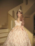 Ebbgo  -  Pink lolita Zidi gorgeous sweet dress Heavy Princess Lolita dress