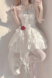 Ebbgo  -  Unknown Star Original Little Rose JSK Strap Dress Lolita Dress Summer Vestidos Bodycon Dress