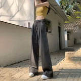 Ebbgo  Jeans Women's Summer Thin High Waist Loose Slim Casual Pants Comfortable and Fashionable Dropping Floor Sweeping Wide Leg Pants