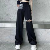 Ebbgo  -  Women Ladies Pants for Autumn Winter Clothes Harajuku Trousers Cyber Ghetto Hip Hop Punk Style Clothing Streetwear