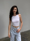 Ebbgo  -  Summer Sleeveless Sexy Backless Tank Top Female Slim Bodycon Casual Body Tops Fashion Vest Bodysuits Women Streetwear