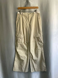 Ebbgo  -  Multiple Pockets Straight Trousers Women Summer Loose Thin Cargo Pants Y2k Grunge High Waist Casual Wide Leg